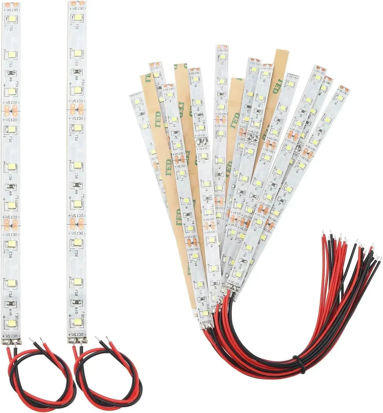 15 Stuks 150mm Voorbedrade Strip LED 2335 SMD Licht 12V - 18V Wit