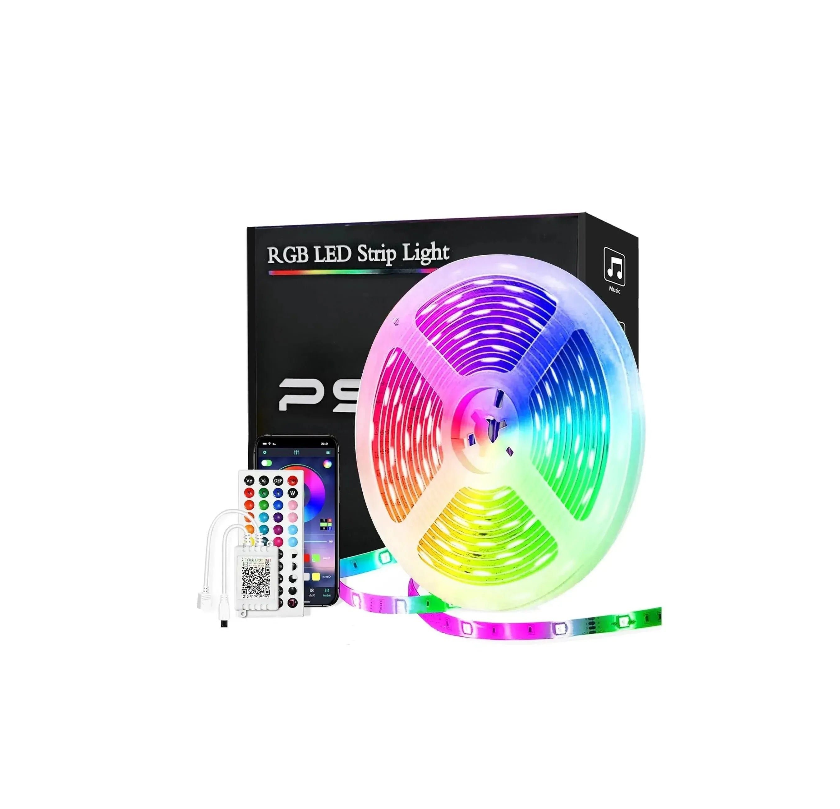 15M LED Strip Met App & Afstandsbediening | Slimme RGB Sfeerverlichting